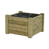 bloemenbak planten bak plantenbak hout recyclebaar voor bomen